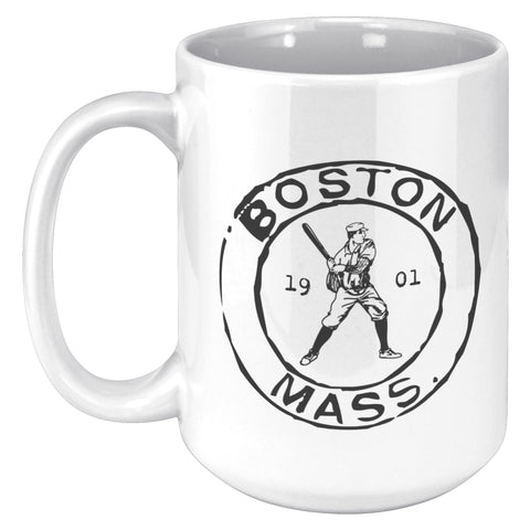Image of Boston Baseball Vintage Stamp Mug - 11oz & 15oz