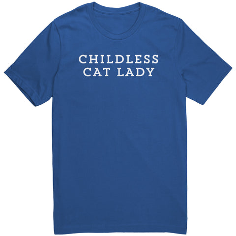 Image of Childless Cat Lady T-Shirt | 2024 Election Political Shirt, Proud Childless Cat Lady Tee, Cat Ladies Vote, Cat Ladies for Kamala, Vote Blue, Kamala Shirt, Kamala 2024, President Harris 2024