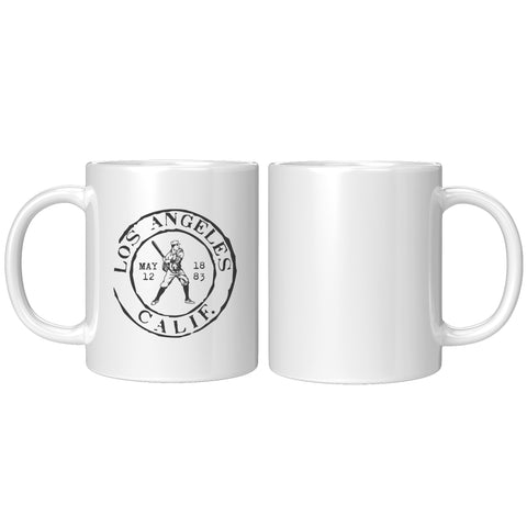 Image of Los Angeles Baseball Vintage Stamp Mug - 11oz & 15oz