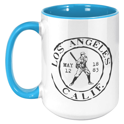 Image of Los Angeles Baseball Vintage Stamp Mug - 11oz & 15oz