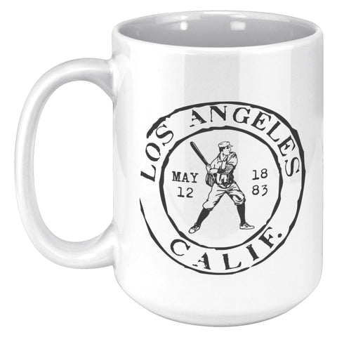Image of Los Angeles Baseball Vintage Stamp Mug - 11oz & 15oz