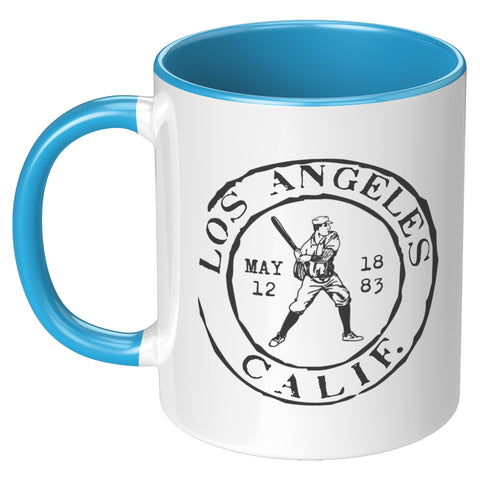 Image of Los Angeles Baseball Vintage Stamp Mug - 11oz & 15oz