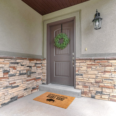 Image of Where Else Would You Rather Be Outdoor Doormat - 4 Sizes - Buffalo Bills, Bills Mafia