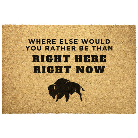Image of Where Else Would You Rather Be Outdoor Doormat - 4 Sizes - Buffalo Bills, Bills Mafia
