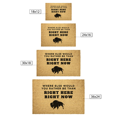 Image of Where Else Would You Rather Be Outdoor Doormat - 4 Sizes - Buffalo Bills, Bills Mafia