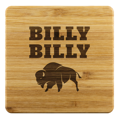 Image of Billy Billy Football Bamboo Coasters - Dilly Dilly, Bills Mafia, Buffalo Bills