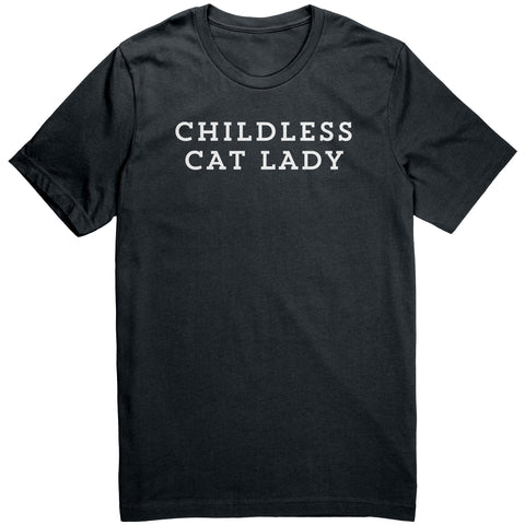 Image of Childless Cat Lady T-Shirt | 2024 Election Political Shirt, Proud Childless Cat Lady Tee, Cat Ladies Vote, Cat Ladies for Kamala, Vote Blue, Kamala Shirt, Kamala 2024, President Harris 2024