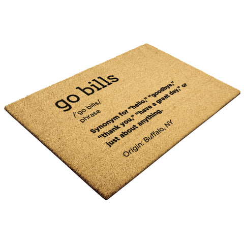 Image of Go Bills Doormat - 36"x24", 30"x18", & 24"x16" | Buffalo Bills, Bills Mafia