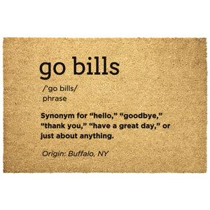 Go Bills Doormat - 36"x24", 30"x18", & 24"x16" | Buffalo Bills, Bills Mafia
