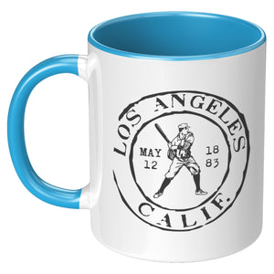 Los Angeles Baseball Vintage Stamp Mug - 11oz & 15oz