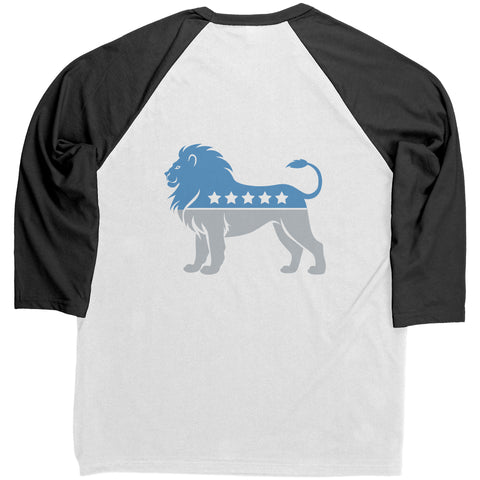 Image of MCDC 2024 Men's Raglan T-shirt - Detriot Lions