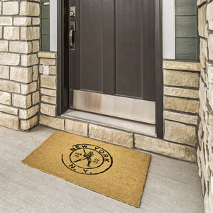 New York Baseball Vintage Stamp Doormat