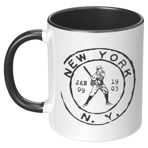 New York Baseball Vintage Stamp Mug - 11oz & 15oz