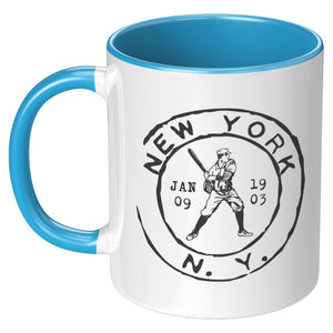 New York Baseball Vintage Stamp Mug - 11oz & 15oz