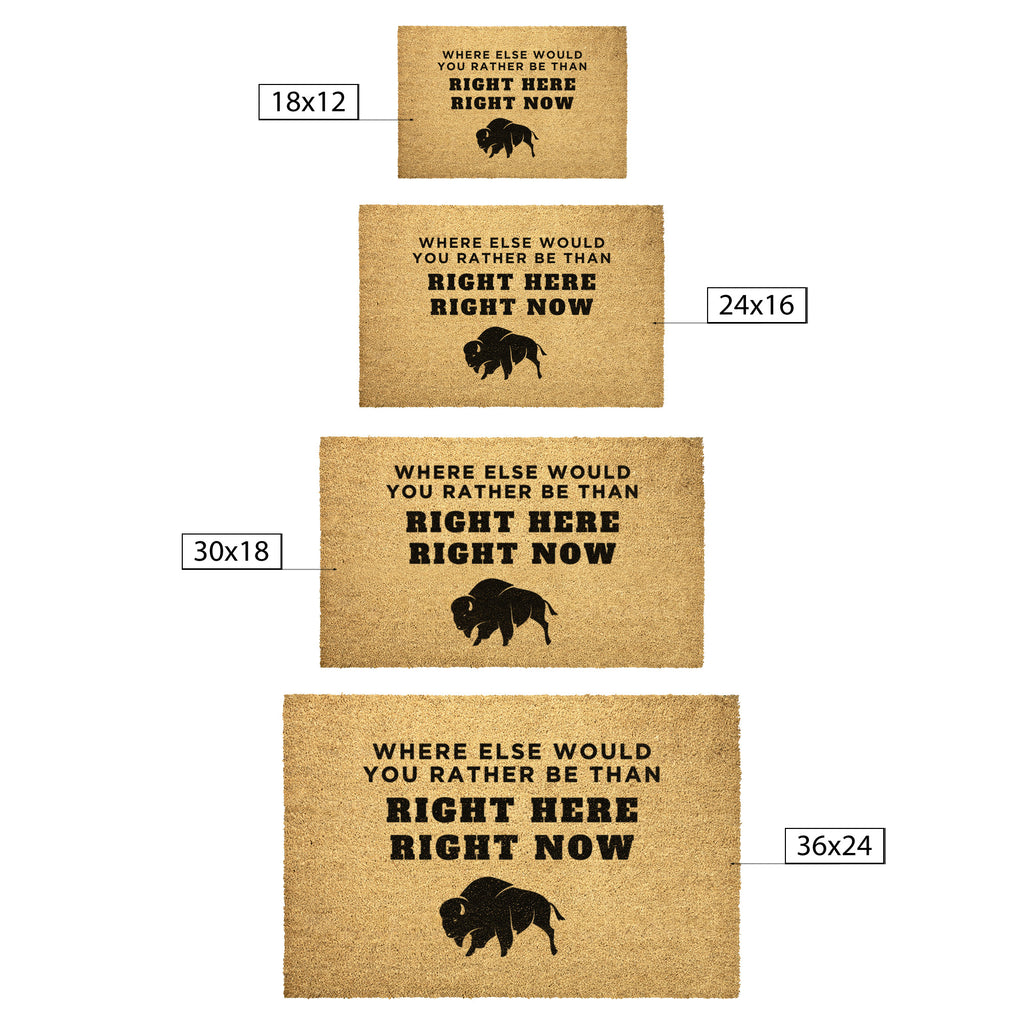 Where Else Would You Rather Be Outdoor Doormat - 4 Sizes - Buffalo Bills, Bills Mafia