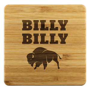 Billy Billy Football Bamboo Coasters - Dilly Dilly, Bills Mafia, Buffalo Bills